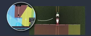 example of dose modulation display and in real-life