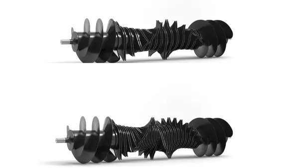 Rotores de corte OC, com dentes de rotor em formato elíptico patenteados
