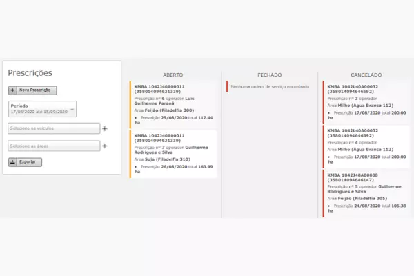 Informe suas prescrições