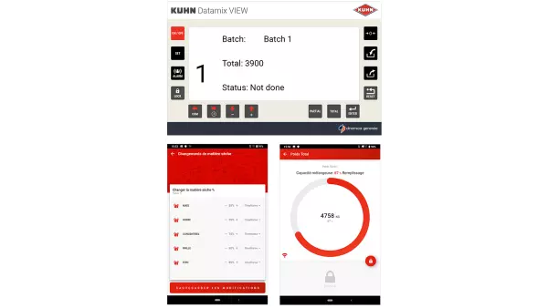 Duas interfaces diferentes para se adequar à forma como você gerencia suas informações relacionadas a rações*