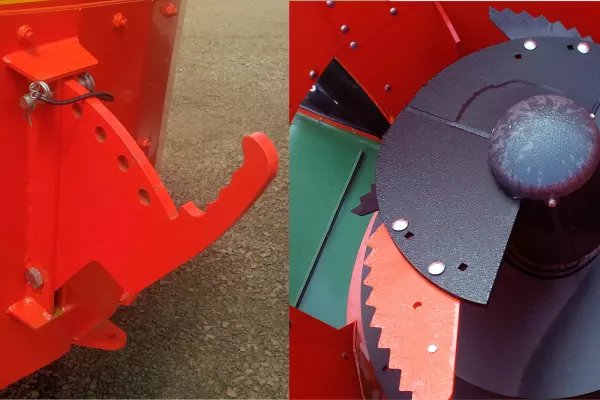 Formato da faca do sem fim e contra faca do Profile 6.1 DS.