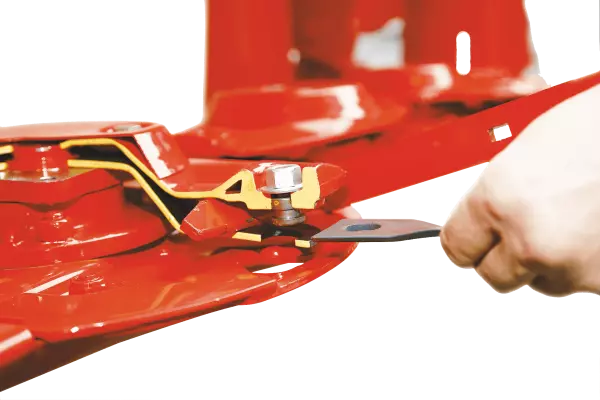 Fixação das facas de liberação rápida FAST-FIT