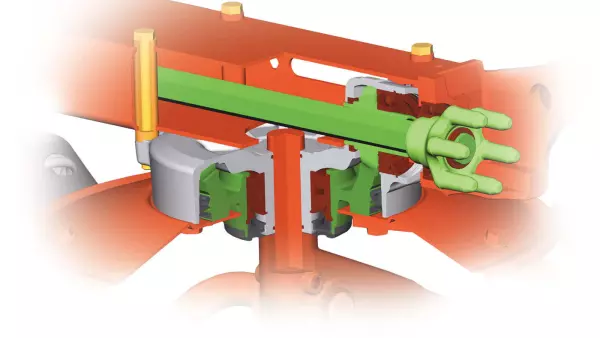 Economize tempo com as caixas de transmissão projetadas para durar no espalhador GF 8700