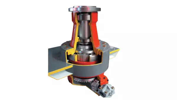 Redução planetária com corte para vista dos elementos internos do Profile 6.1 DS