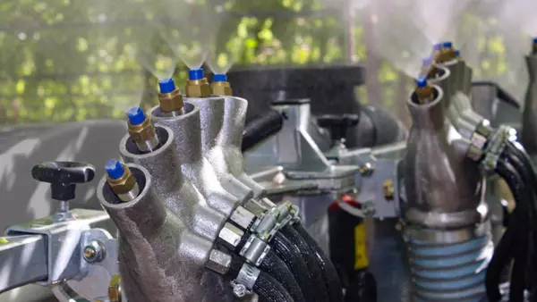 Saídas tipo Mãozinha e bicos de pulverização