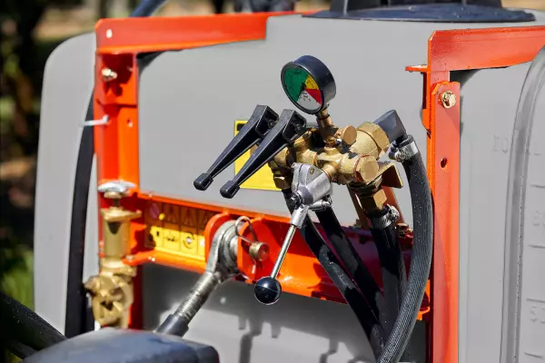 Comando manual de pulverização - 2 seções