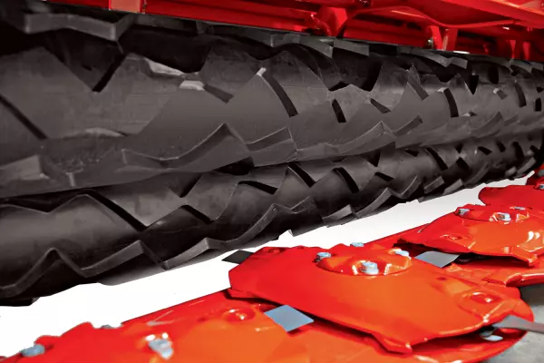 O condicionador de rolos SQUAREFLEX é ideal para forragens frágeis