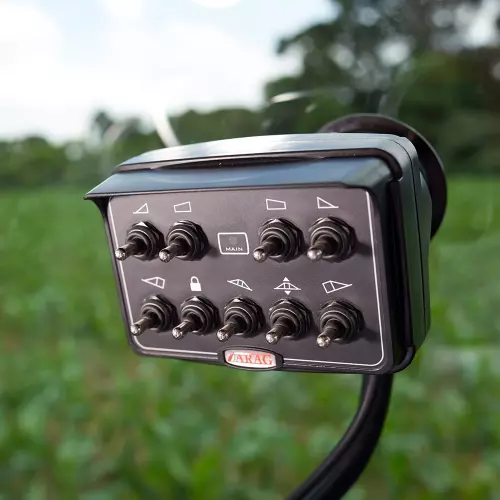 Acionamento elétrico hidraulico de barra e pulverização