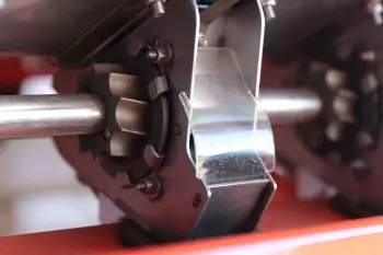 Foto do dosador Helica montado na máquina