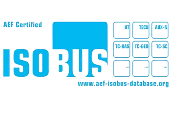 Imagem com o logo da iniciativa ISOBUS.