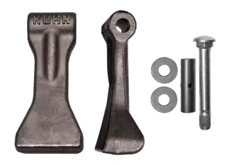 Visão detalhada dos martelos