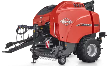 Silhouette der Rundballenpresse KUHN VB 7190.