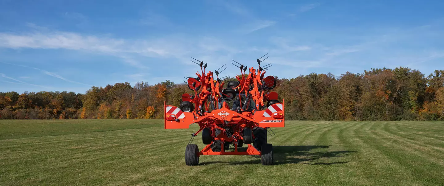 O espalhador GF 1003 T no trabalho