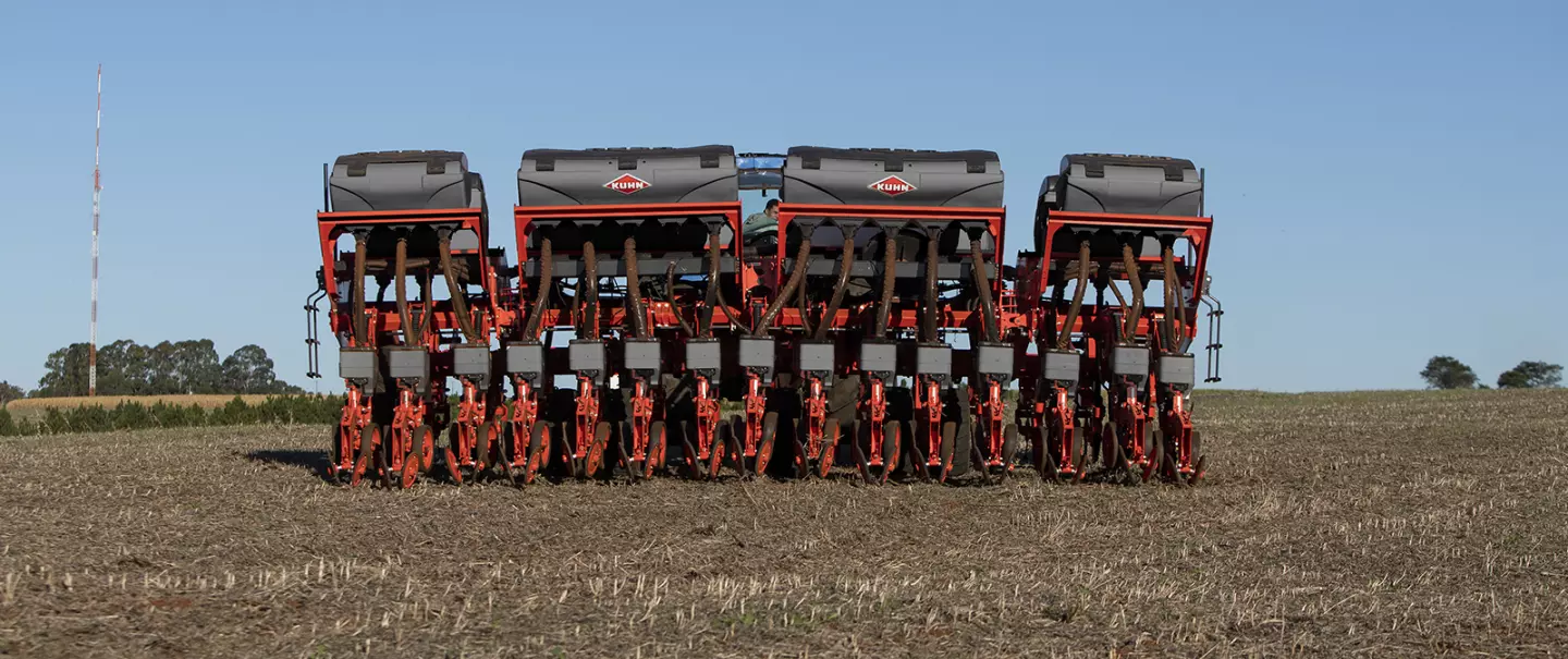 Side view of the machine